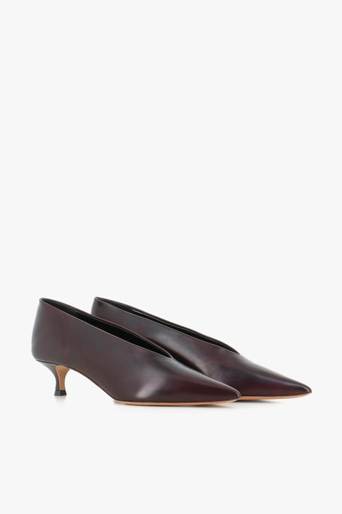 Décollette Babouche Kitten Heel Viola Donna