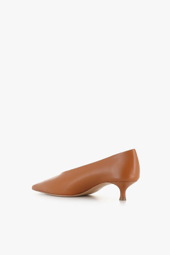 Décollette Babouche Kitten Heel Marrone Donna - 4