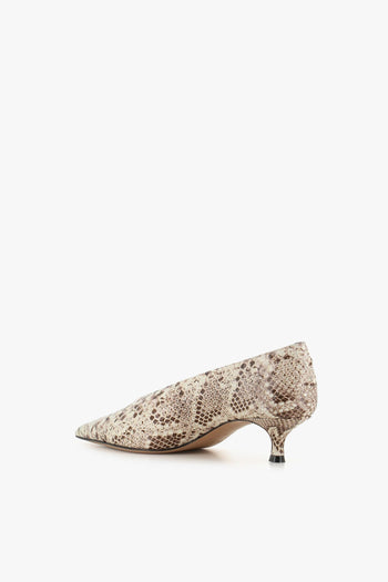Décollette Babouche Kitten Heel Marrone Donna - 3