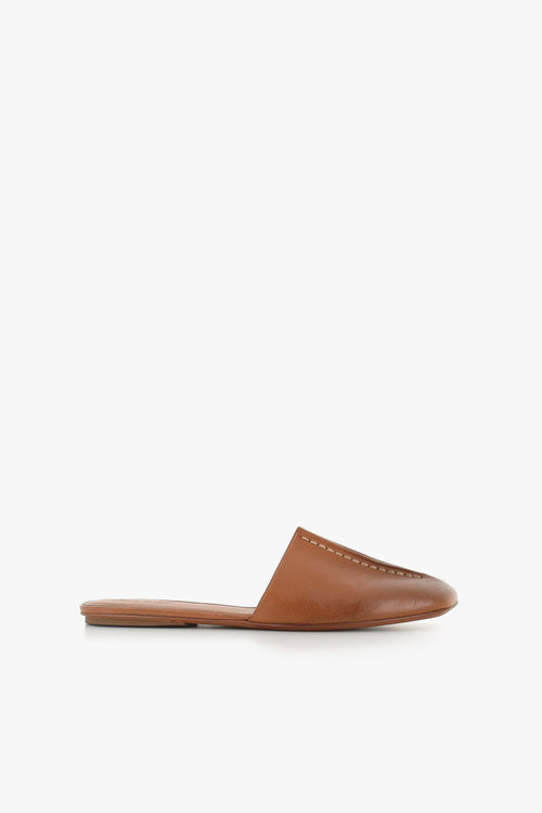 Sabot Quadrangolo Marrone Donna