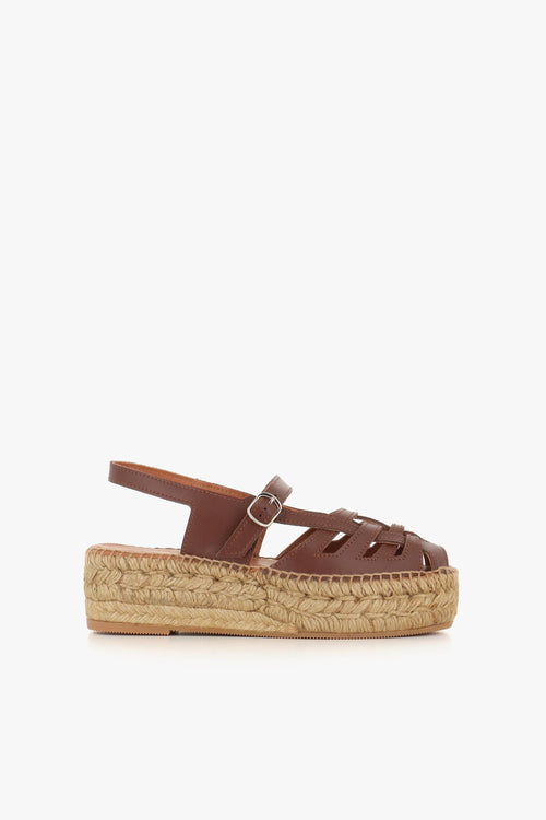 Zeppa Thalis Marrone Donna