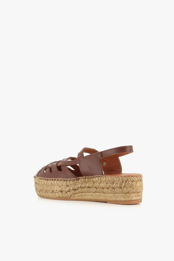 Zeppa Thalis Marrone Donna - 4