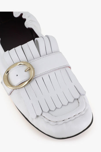 Mocassino Bianco Donna - 5