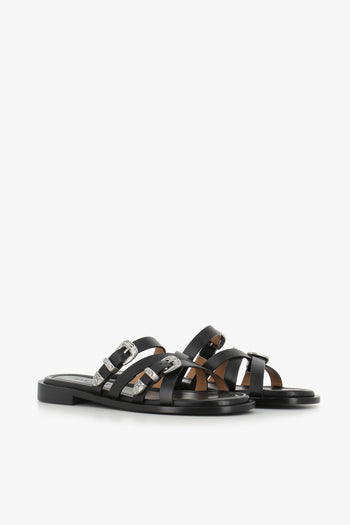 Sandalo Sr4916 Nero Donna - 2