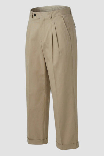 Pantalone cropped con pieghe - 2