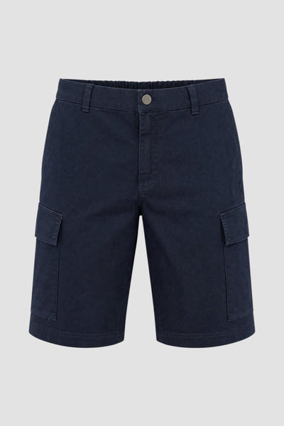 Bermuda cargo in twill di cotone tinti in capo