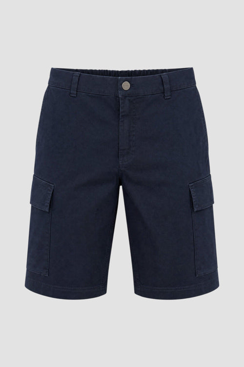 Bermuda cargo in twill di cotone tinti in capo