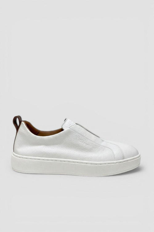 Sneaker slip-on in pelle