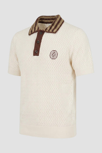 Polo in maglia traforata - 2