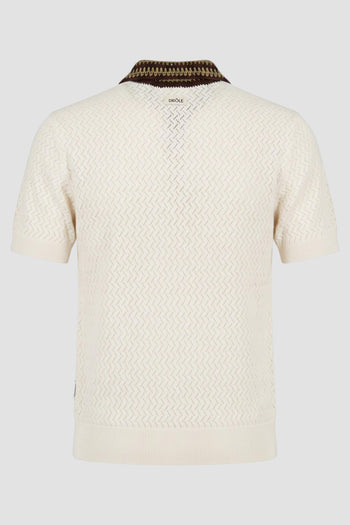 Polo in maglia traforata - 3
