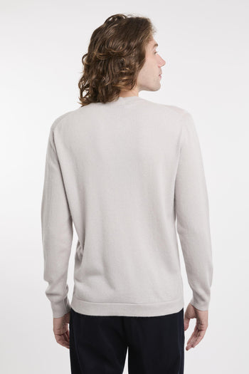 Maglia girocollo in lana e cashmere - 6