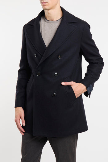 Cappotto doppiopetto in lana e cashmere - 3