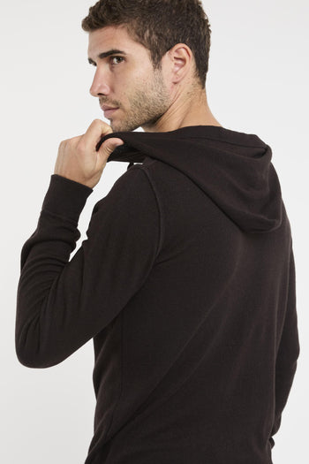 Maglia con cappuccio in puro cashmere - 3