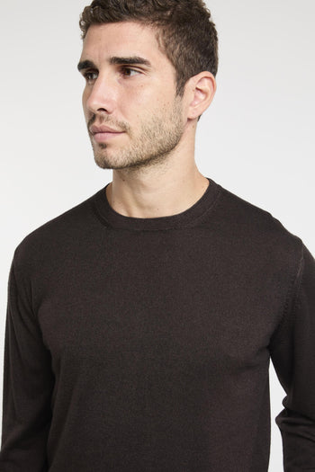 Maglia girocollo in lana merino extrafine - 6