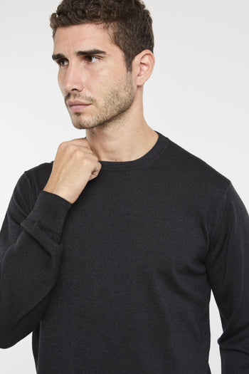 Maglia girocollo in lana merino extrafine - 6