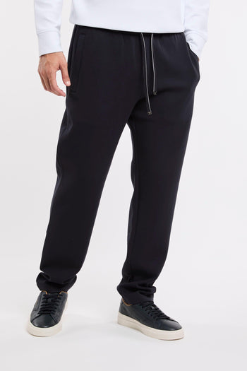 Pantalone jogger in double jersey con patch logo aquila - 3