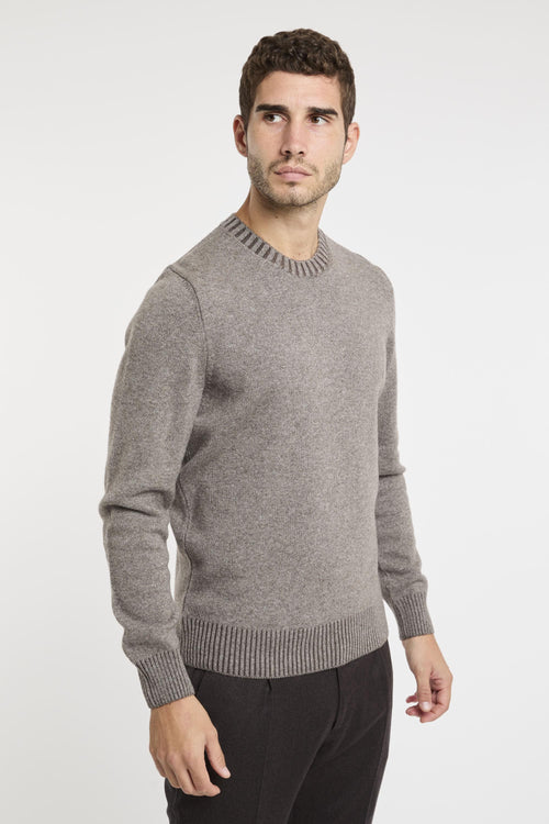 Girocollo in misto lana e cashmere