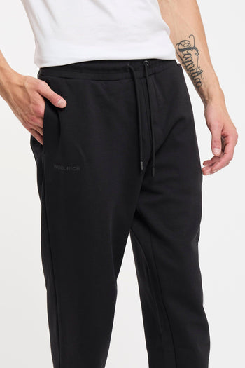 Pantalone in misto cotone felpato con logo - 3