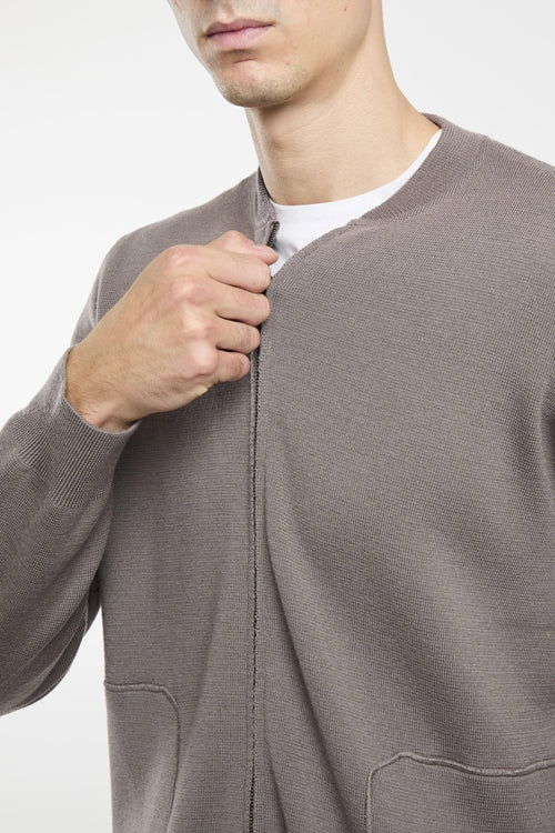 Maglia aperta con zip