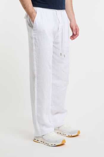 Pantalone in lino tinta unita - 3