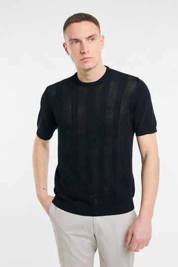Maglia a manica corta traforata - 3