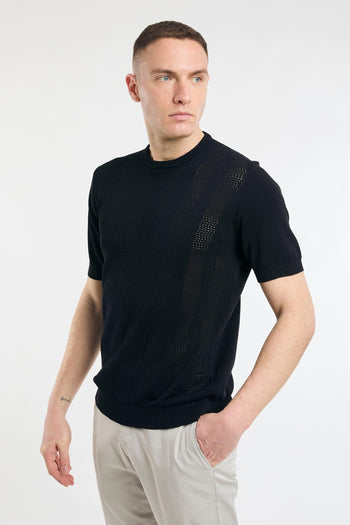 Maglia a manica corta traforata - 4