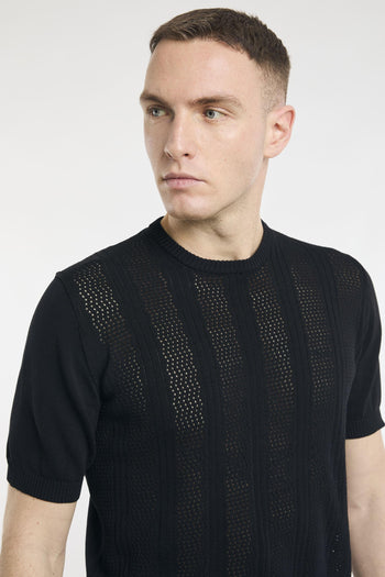 Maglia a manica corta traforata - 6