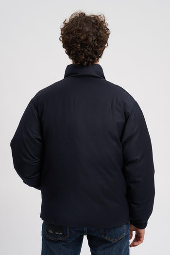 Piumino reversibile in twill misto lana - 4