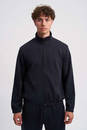Felpa full zip in jersey jacquard misto lyocell ASV - 4