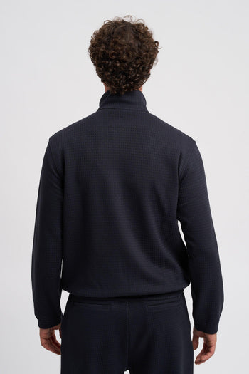 Felpa full zip in jersey jacquard misto lyocell ASV - 5