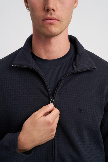 Felpa full zip in jersey jacquard misto lyocell ASV - 6