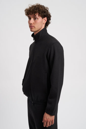 Felpa full zip in jersey jacquard misto lyocell ASV - 3