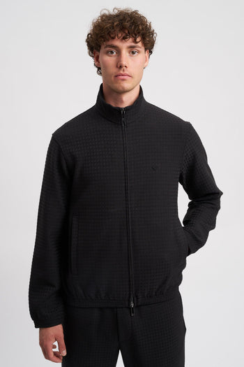 Felpa full zip in jersey jacquard misto lyocell ASV - 4