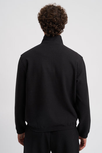 Felpa full zip in jersey jacquard misto lyocell ASV - 5