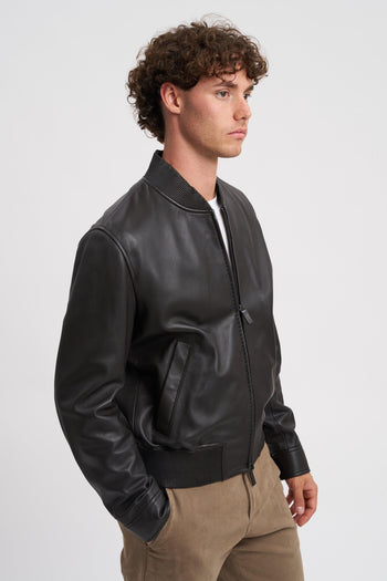 Blouson in nappa di agnello anilina - 3