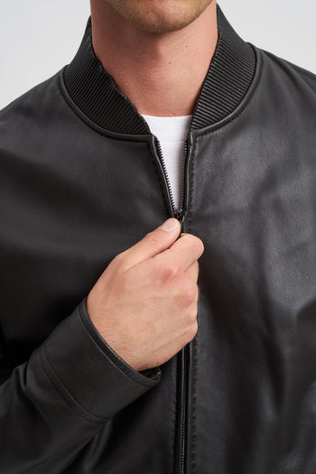 Blouson in nappa di agnello anilina - 6