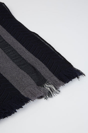 Sciarpa in lana con tape logo - 2