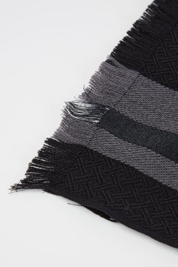 Sciarpa in lana con tape logo - 2