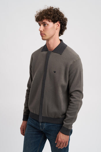 Maglia in lana con logo ricamato sul petto - 2