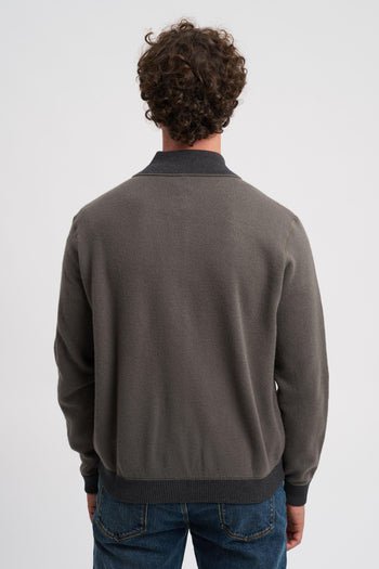 Maglia in lana con logo ricamato sul petto - 4