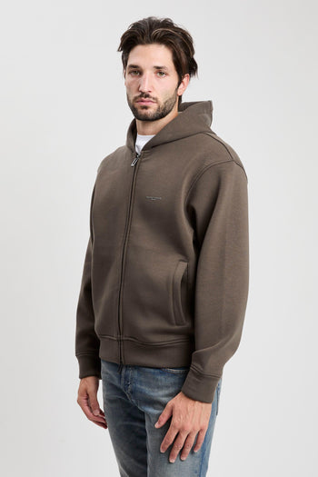 Felpa con zip e cappuccio in jersey accoppiato misto lyocell ASV - 2