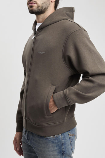 Felpa con zip e cappuccio in jersey accoppiato misto lyocell ASV - 5