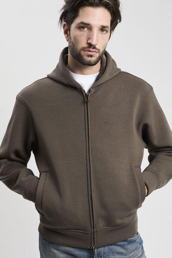 Felpa con zip e cappuccio in jersey accoppiato misto lyocell ASV - 6