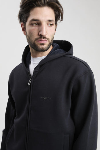 Felpa con zip e cappuccio in jersey accoppiato misto lyocell ASV - 2