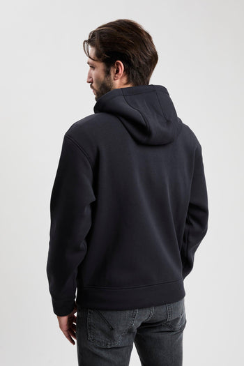 Felpa con zip e cappuccio in jersey accoppiato misto lyocell ASV - 4