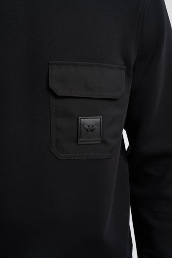 Felpa in double jersey con tasca e patch logo ASV - 2