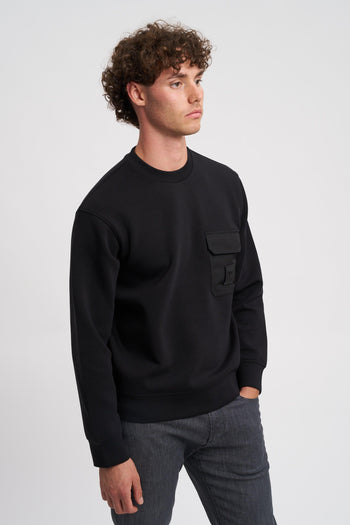 Felpa in double jersey con tasca e patch logo ASV - 5