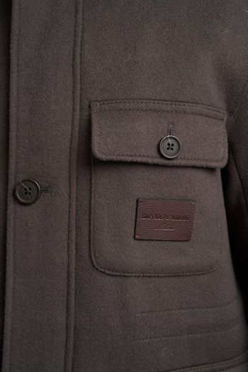 Blouson con cappuccio in panno di lana - 5