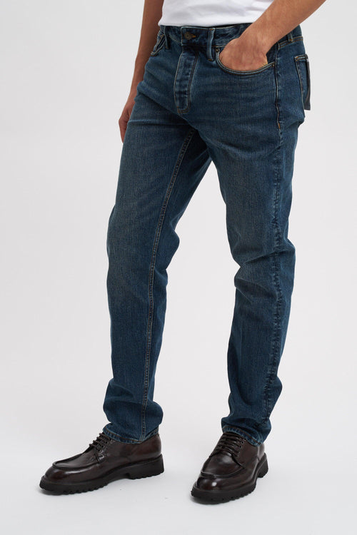 Jeans J75 slim fit in denim stretch delavé