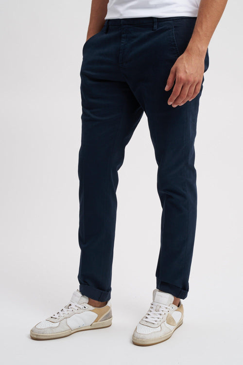 Pantalone Gaubert slim in gabardina mano calda
